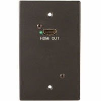 Covid Cables HDBaseT 1-Gang Rx, HDMI, Black H-HD-1R-BK