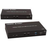 Covid Cables HDBaseT 3.0 Set, HDMI 4K, 18G, with USB2.0 EHB-340