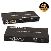 Covid Cables HDBaseT Set, HDMI 4K, 18G, with USB2.0 EHB-240