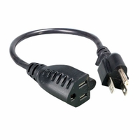 Covid Cables Power Cord, N5-15P to N5-15R, 14 AWG, 50ft PC-03-14-BLK-50