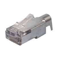 Covid Cables RJ Plug, EZ-RJ45, Cat5E/6, Shielded, 100 Pak PT-105022-100