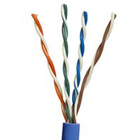 Covid 1,000' Roll Cat 5e, 350 MHz, Blue Jacket, Plenum - P-C5E-BLU-1KR