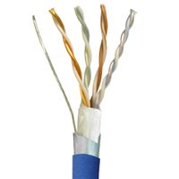 Covid Cat 5e, Shielded, 350 MHz, Blue Jacket, 1,000 Reel - C5EF-BLU-1KR