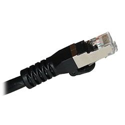 Covid Cat 5e Shielded, RJ45 to RJ45, Black, 100ft - C5EF-RJ-BLK-100