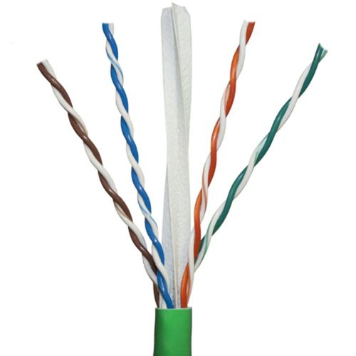Covid Cables Cat 6, 550 MHz, Green Jacket, Plenum, 1,000' Reel P-C6-GRN-1KR