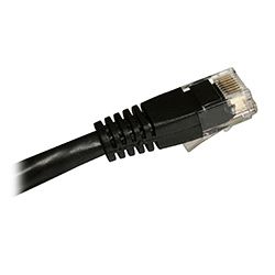 Covid Cat 6, RJ45 to RJ45, Black, 100ft - C6-RJ-BLK-100