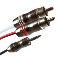 Covid 3' Audio Adapter Cable, (2) RCA Male to (1) 3.5MM Male, Stereo Cable, 22 AWG Construction, Non-Plenum - CSP1425-22-03