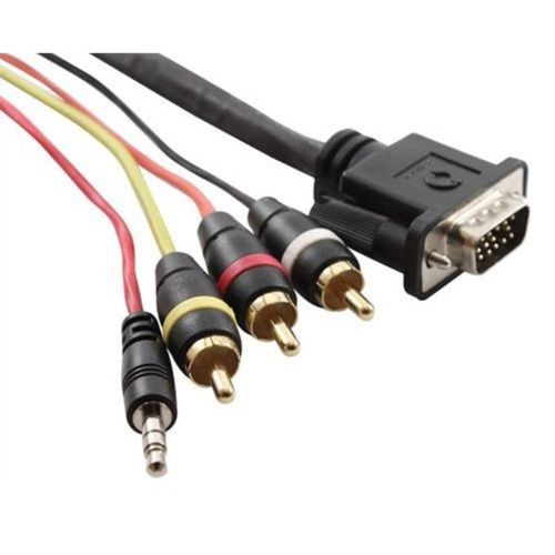 Covid Cables VGA, 3.5 MM and (3) RCA Cable, 25ft C10AACDID-25M