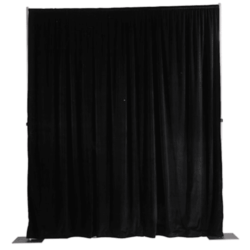 Da-Lite Background Drapery, 4' x 13' Black - 36793