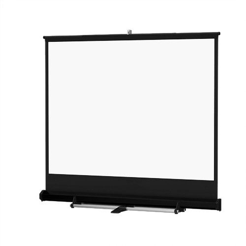 Da-Lite Carpeted Floor Model C Projection Screen, 153 in Diag. 1:1, Matte White (non-tensioned) - 93893