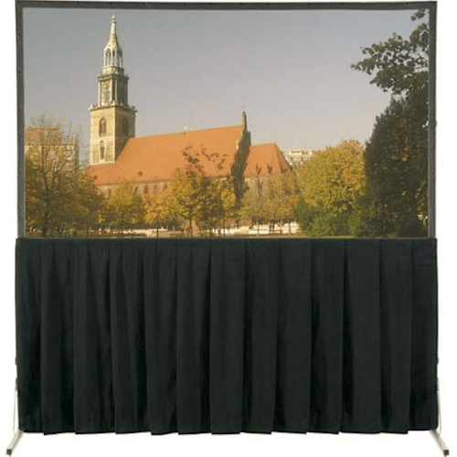 Da-Lite Fast-Fold Skirt, 135" x 216" Black Skirt - 14666