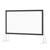 Da-Lite Heavy Duty Fast-Fold Deluxe Screen System, 120" x 216" with HD Rental - 92094N