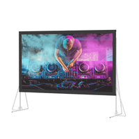 Da-Lite Heavy Duty Fast-Fold Deluxe Screen System, 150" x 240" with HD Rental - 38339N
