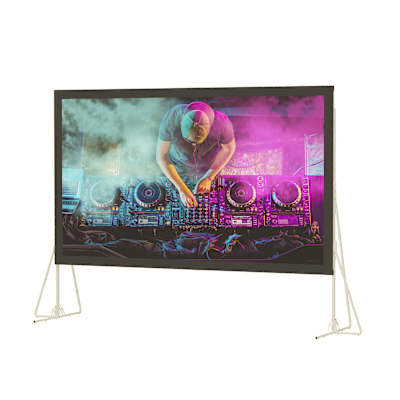 Da-Lite Heavy Duty Fast-Fold Deluxe Screen System, 180" x 318" with HD Rental - 99797