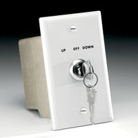 Da-Lite Key Operated, 110 Volt Switch - 74490