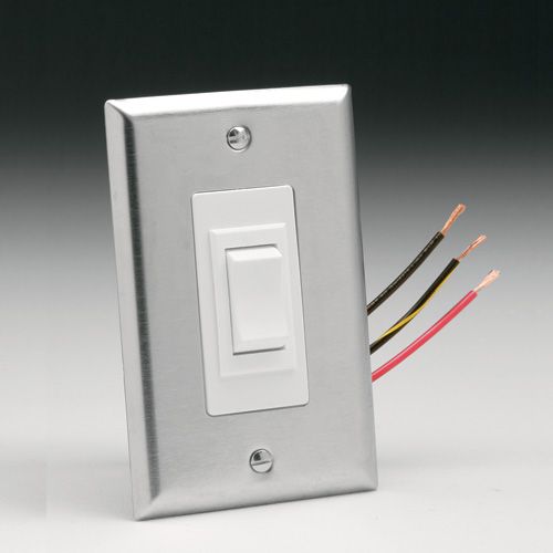 Da-Lite Replacement Wall Switch - Stainless Steel - 92055