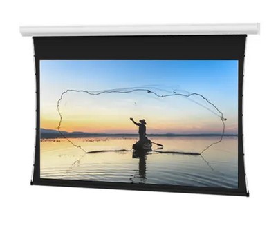 Da-Lite Tensioned Designer Contour Electrol with Agility Battery Motor Projection Screen, 106 in Diag. 16:9, HD Progressive 1.0 - 14534
