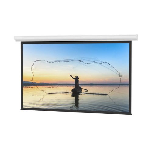 Da-Lite Tensioned Designer Contour Electrol, 57.5" x 92" with Da-Mat - 14566