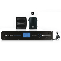 Digi-Loop Large Area, Dual Channel Hearing Loop Dante System - DL210-SYS-1-2.0-D