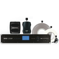 Digi-Loop Large Area, Dual Channel Hearing Loop Dante System w/ Flat Wire - DL210-SYS-2-2.0-D