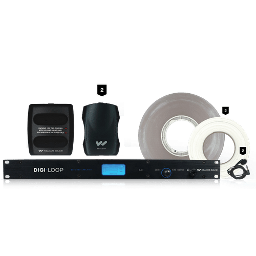 Digi-Loop Medium Area, Dual Channel Hearing Loop Dante System  - DL207-SYS-D