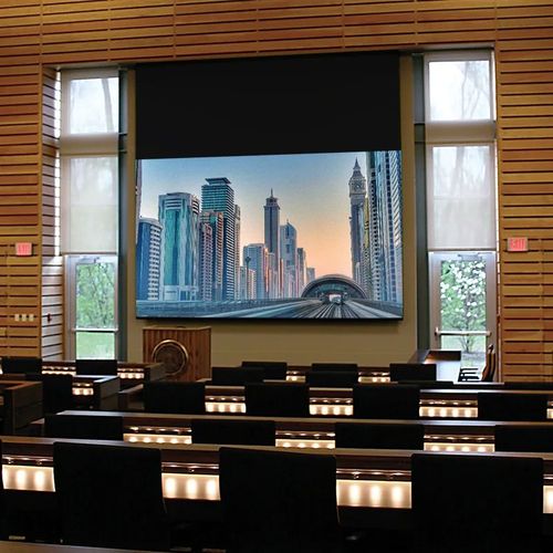 Draper Targa XL, 220", HDTV, Matt White XT1000E, 110 V - 116344