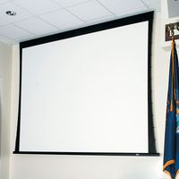 Draper Ultimate Access V Projector Screen, 126", 21:9 Ultrawide, CineFlex CH1200V, 220 V, with Quiet Motor - 143065CBQ