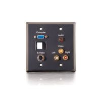 Dual Gang Audio/Video Wall Plates
