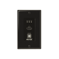 DXLink 4K60 HDMI Wallplate Transmitter, Black - AMX-VTT0001B