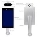 Dynamic Detection Display Temperature Scanner Kiosk with Facial Recognition, Base Unit and Floor Stand