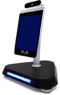 Dynamic Detection Display Temperature Scanner Kiosk with Facial Recognition, Base Unit and Table Stand