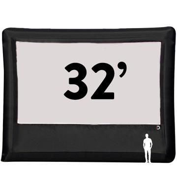 Elite Outdoor Movies 32' x 18' Inflatable Screen - Platinum-32