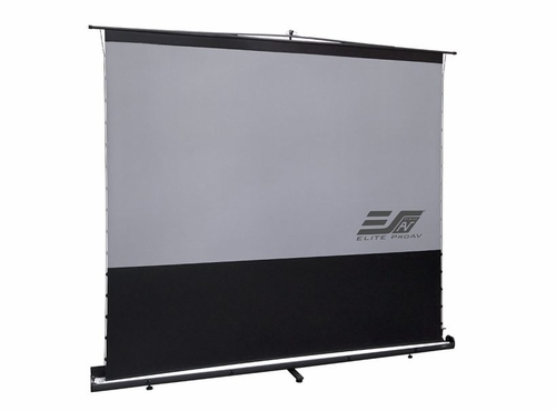 Elite Pro AV Floor Riser Pro, 102" 16:9, DarkUSTR 3 Fabric - FTP102H-DSUST3