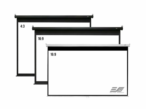 Elite Pro AV Manual B PRO, 120" 4:3, MaxWhite�2 Fabric - AVM120UVB