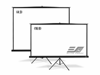 Elite Pro AV Tripod PRO, 100" 4:3, MaxWhite�2 Fabric - AVT100UV