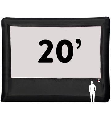 Elite Outdoor Movies Pro Inflatable Screen - 20' Front or Rear Projection