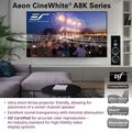 Elite Screens Aeon CineWhite A8K, 150", 16:9, CineWhite A8K fabric - AR150H-A8K