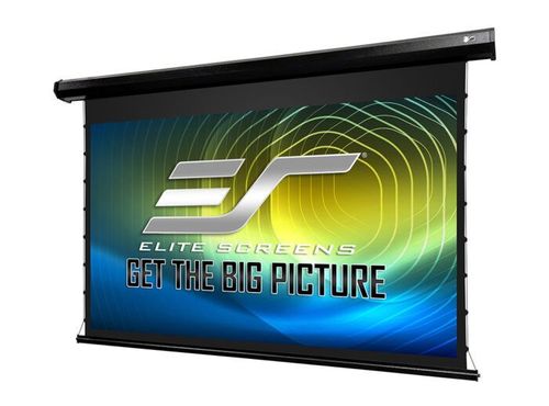 Elite Screens CineTension 3 Electric Matte White Screen, Wall/Ceiling Mounted, 120" diag., 16:9, Viewing Size: 58.9"x104.6", IR/RF Remotes,12v trigger, Black Casing