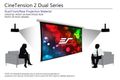 Elite Screens CineTension 3 WraithVeil® Dual, 110", 16:9, WraithVeil™ Dual fabric - TE110HR3-DUAL