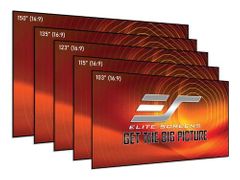 Elite Screens 165" ezFrame CineGrey 5D® series screen, CineGrey 5D® fabric - AR165DHD5