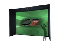Elite Screens Golf Bay Pro Multi-Sport/Golf Simulator Impact Screen, Commercial Grade Frame System with Enclosure Panels, Viewable 113.4"x112.6"