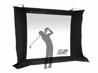 Elite Screens Golf Electric Pro, 118, 1:01, ImpactWhite250 fabric - PROGOLFELECTRIC7H7