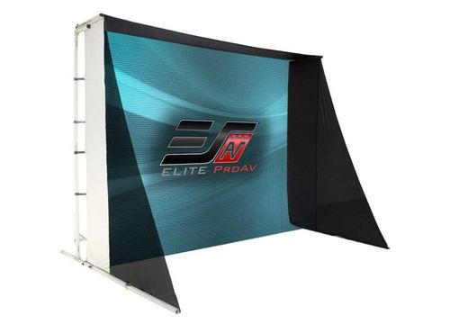 Elite Screens Golf Portable Pro Multi-Sport/Golf Simulator Impact Screen, Folding-Frame Design with Enclosure Panels and Nets - PROGOLF0810350