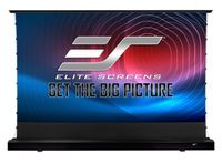 Elite Screens Kestrel Tab-Tension 3 Electric Floor-Rising Matte White Screen, 150" diag., 16:9, Viewing Size: 73.6"x130.7", IR/RF Remotes,12v trigger, Black Casing