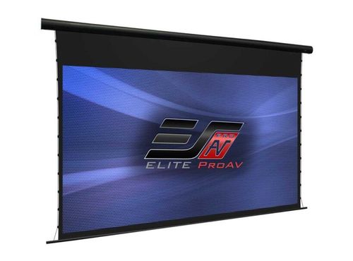 Elite Screens Outdoor Electric Tension Pro Matte White Screen, 110" diag., 16:9, Viewing Size: 53.9" x 95", RF Remote, 12v trigger, IP33 Rated, Black Casing
