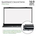 Elite Screens QuickStand 5-Second, 150", 16:9, MaxWhite Fiberglass (FG) fabric - QS150HD