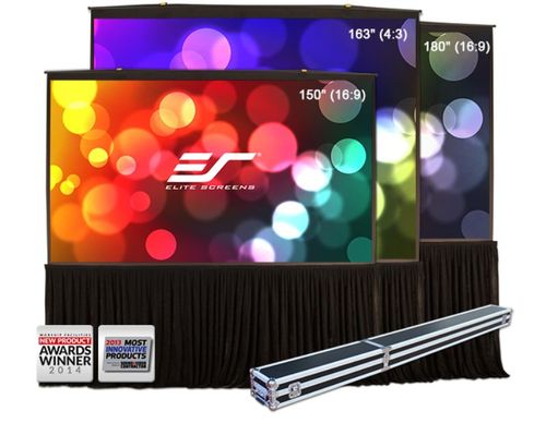 Elite Screens QuickStand 5-Second, 163", 4:3, MaxWhite Fiberglass (FG) fabric - QS163VD