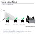 Elite Screens Sable Frame, 96", 2.35:1, CineWhite® fabric - ER96WH1-WIDE