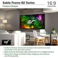 Elite Screens Sable Frame B2, 135", 16:9, CineWhite® UHD-B fabric - SB135WH2