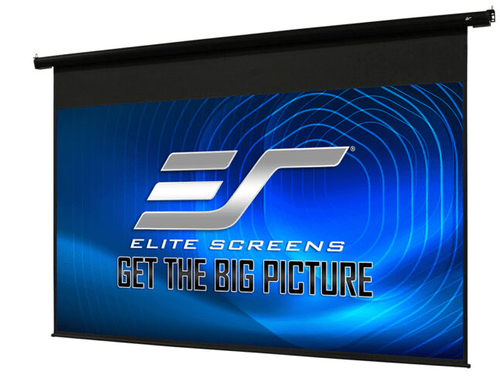 Elite Screens Spectrum Electric Matte White Screen, 128" diag., 16:10, Viewing Size: 67.8" x 108.4", IR Remote, 12v trigger, Black Casing